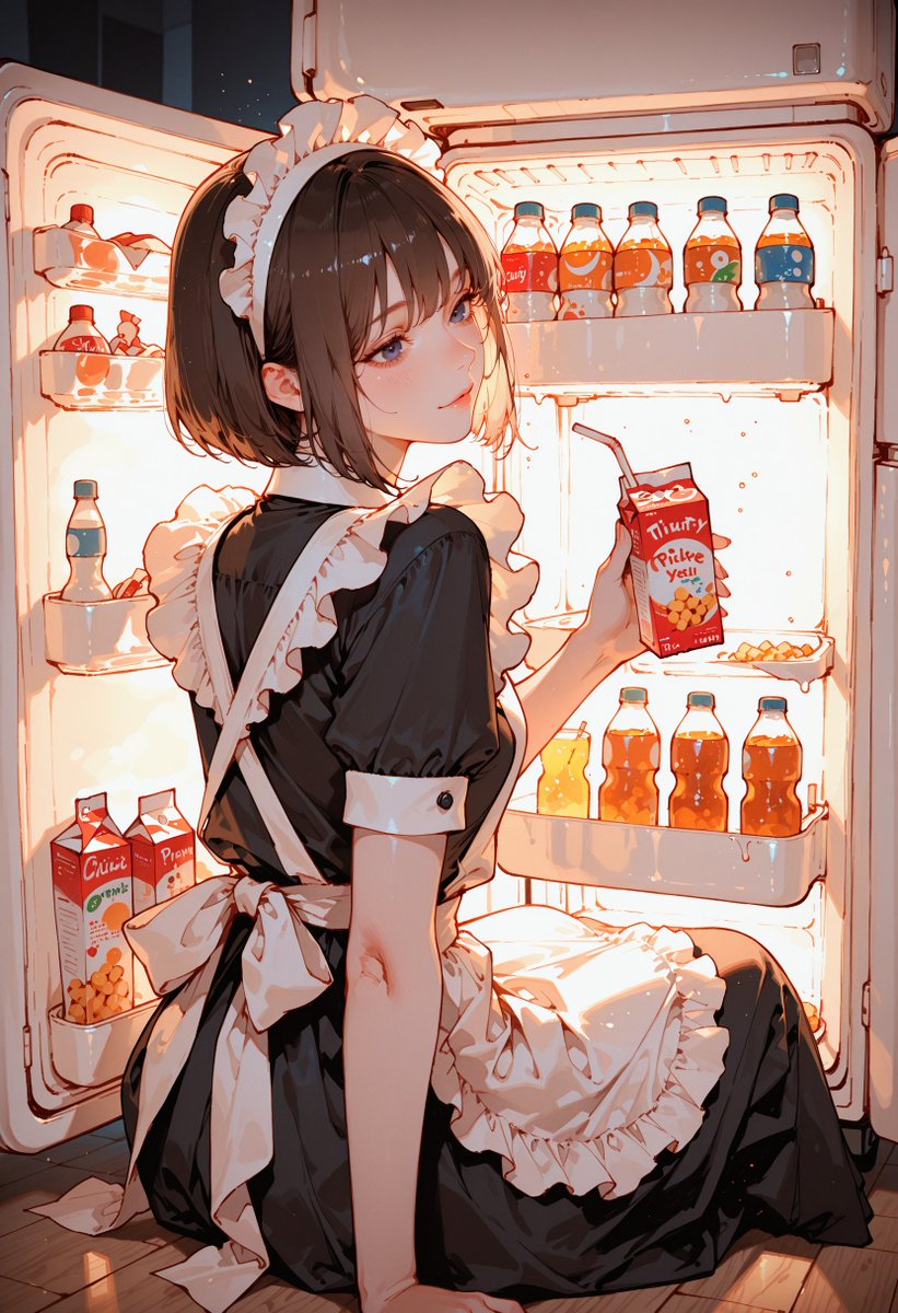 メイドさんの秘密の楽しみ😆