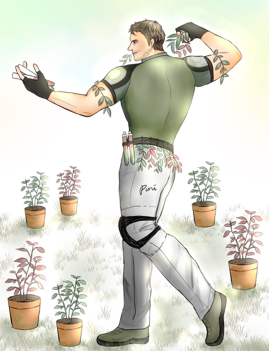 rbny666's tweet image. 🌿🪴🌿🪴🧪🧪

#residentevil #ChrisRedfield #REBHFun
#art #fanart