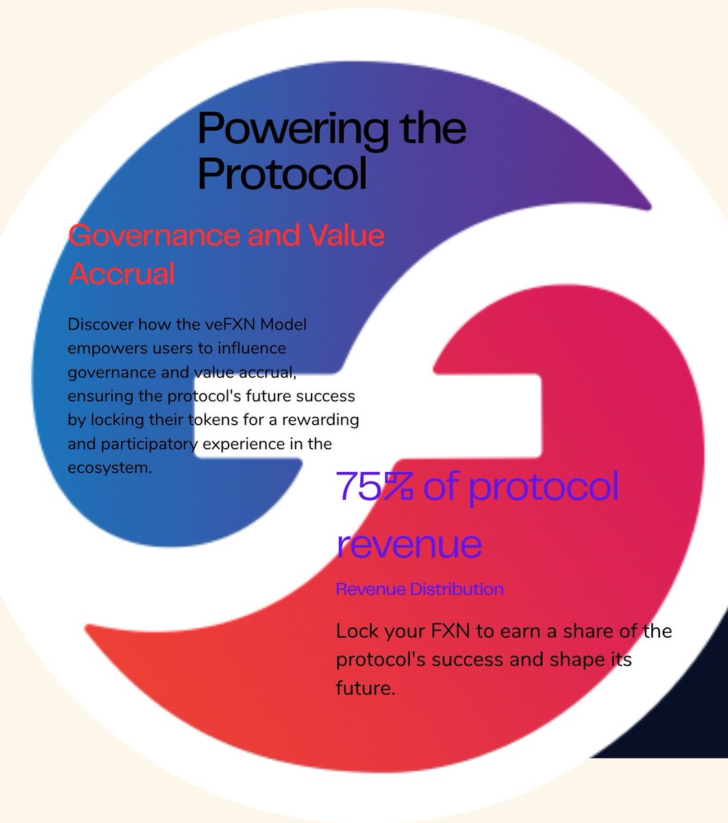 DAY 8/30 COVERAGE OF <a href="/protocol_fx/">f(x) Protocol</a> 

  THE ROLE OF  $FXN
​
    Every successful DeFi protocol needs a strong governance token that aligns user incentives with protocol growth. The $FXN token is the engine that captures the value generated by the fx Protocol and distributes control