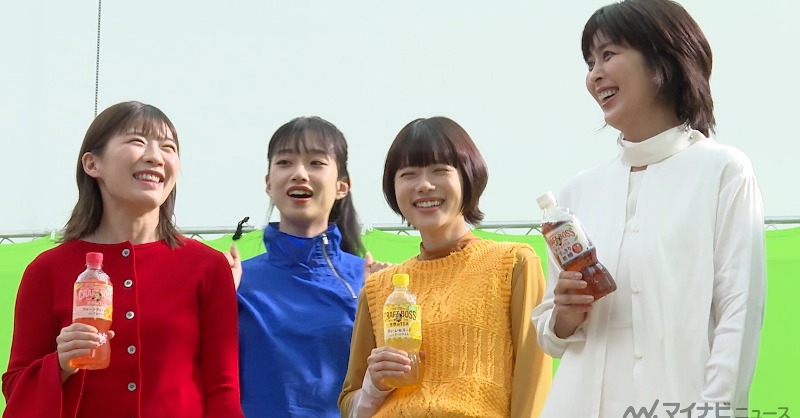 動画】#松たか子、#杉咲花、#河合優実、#伊藤沙莉、本物の四姉妹のよう