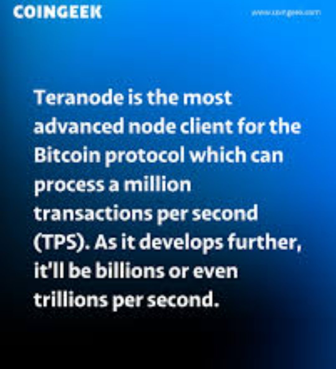 BuilderNina2's tweet image. The future of blockchain speed starts with Teranode. 
#BlockchainEvolution