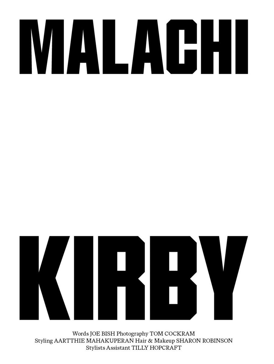 Skepta's tweet image. Malachi Kirby wears #MAINS