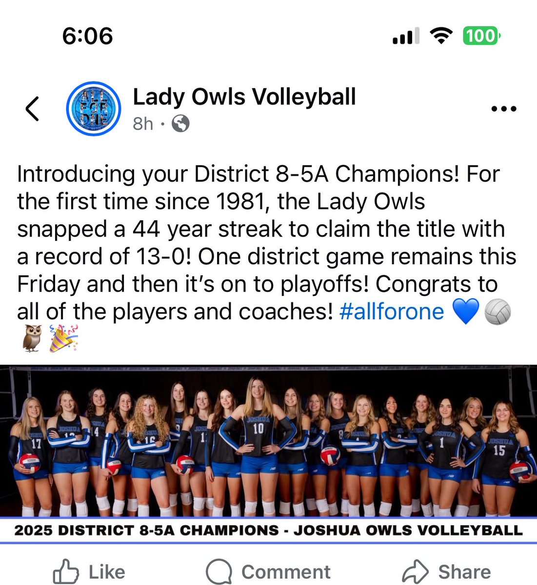 Way to go Lady Owls!