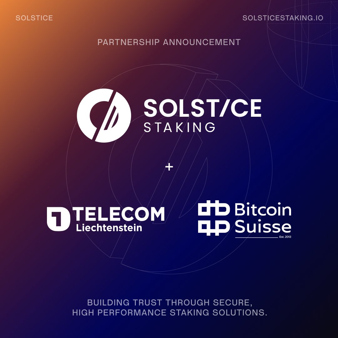 Solstice Staking is a launch partner for LTIN alongside Bank Frick &amp; Bitcoin Suisse.

LTIN is Liechtenstein's state-backed blockchain infrastructure network.

One country at a time. Accelerate.

chainwire.org/2025/10/22/lti…