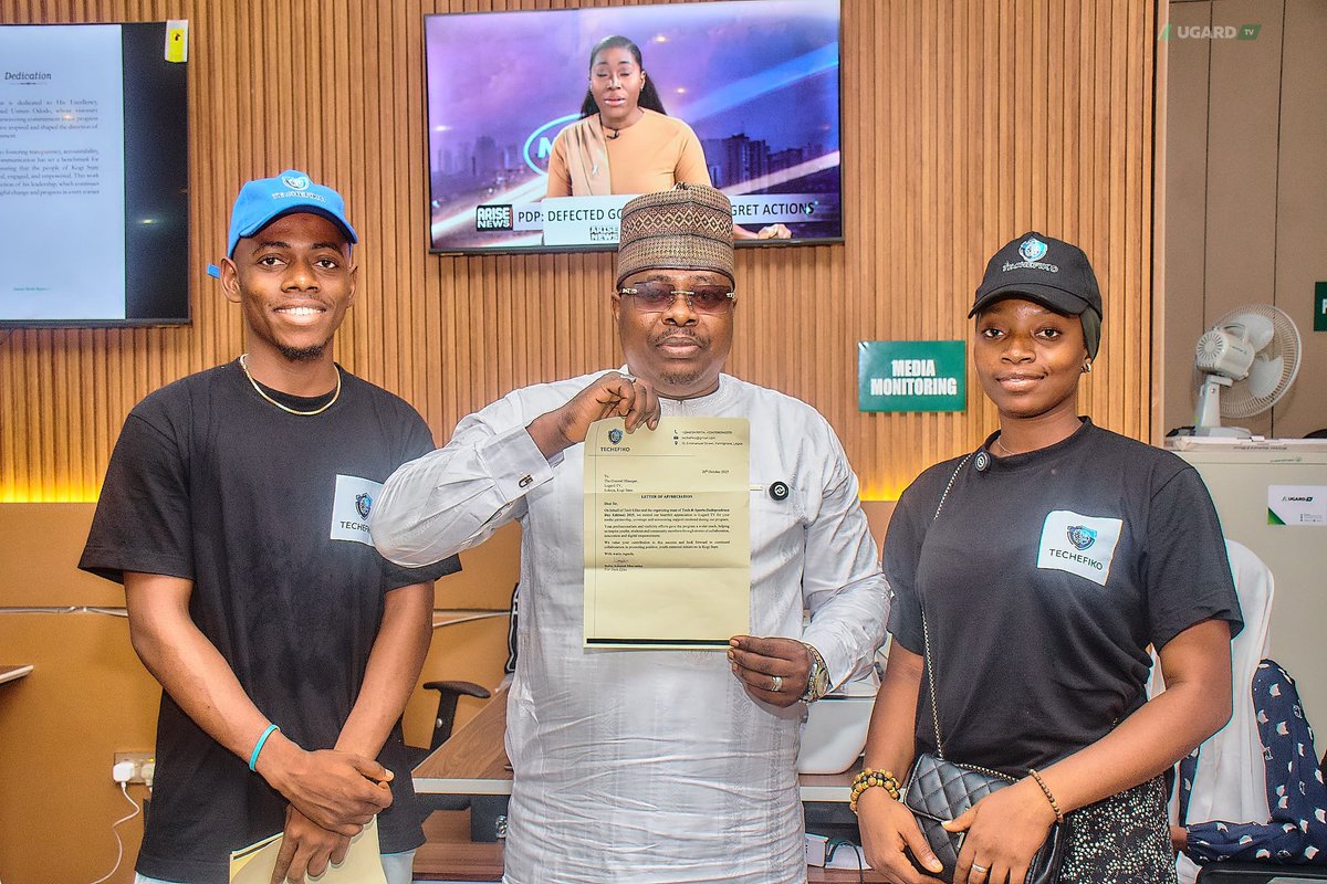 TechEfiko's tweet image. “A moment of appreciation 🏆 Thank you, Lugard TV, for being part of the journey.”