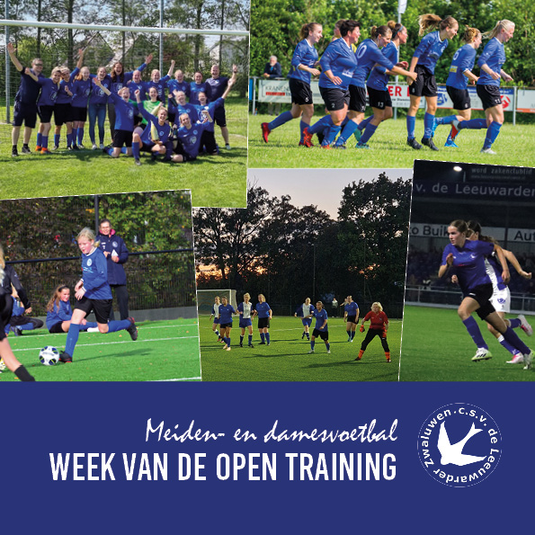 LwdZwaluwen's tweet image. ⚽ 𝗢𝗽𝗲𝗻 𝘁𝗿𝗮𝗶𝗻𝗶𝗻𝗴𝗲𝗻 𝗺𝗲𝗶𝗱𝗲𝗻- & 𝗱𝗮𝗺𝗲𝘀𝘃𝗼𝗲𝘁𝗯𝗮𝗹 | Wil je weer beginnen met voetballen? Of heb je het altijd al eens willen proberen? Dan is dit je kans! Kom op maandag 27 of woensdag 29 oktober naar de open trainingen! 👉🏼 leeuwarderzwaluwen.nl/week-van-de-op…