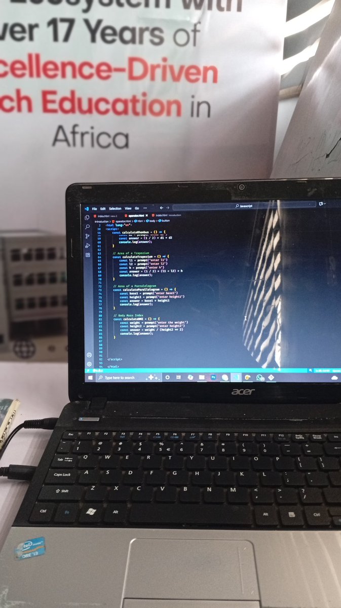 fw_nuel0's tweet image. Week 3 of learning JavaScript.
Learnt about loops today 🙌