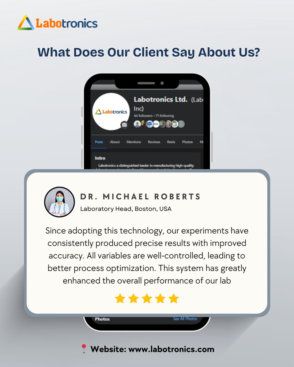 Labotronics's tweet image. Client Feedback 💬
Trusted by professionals for accurate results and efficient lab operations.

Email: info@labotronics.com
Learn more: labotronics.com

#Labotronics #customerfeedback #fieldtesting #industrialequipment #qualitymonitoring #precisiontools