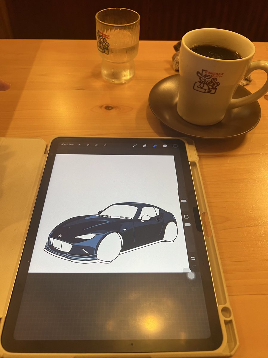 swift_odeko's tweet image. コメダで絵描いております✏️