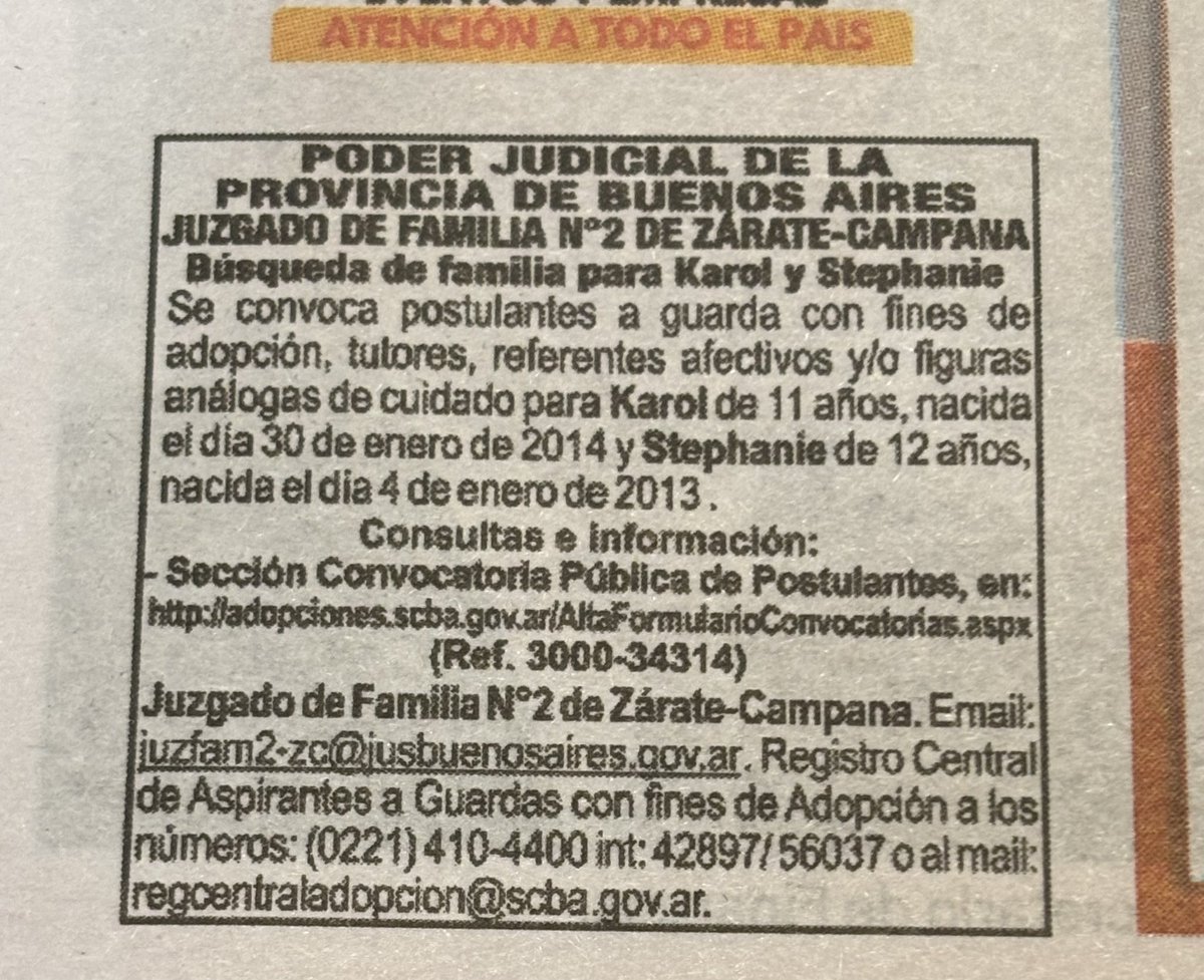 omarlavieri's tweet image. Buscan familia para Ángeles, Karol y Stephanie.

@AdopcionNG