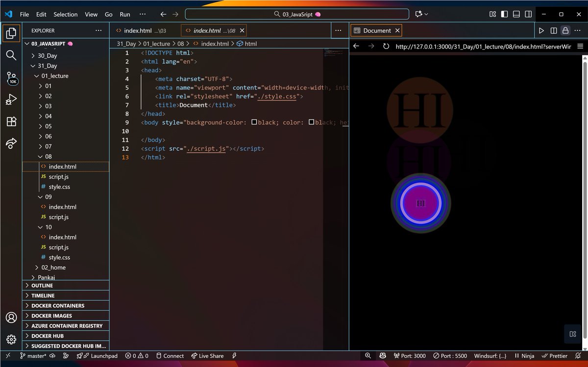PankajB42550's tweet image. 🚀 Built 10 Real-World JavaScript Projects today! 💻
From ✨ Quote Generator to ✅ To-Do List &amp; 📝 Quiz App — each project boosted my DOM, logic &amp; UI skills.
🔥 Instructors 📷
@adityatandon02
@rohit_negi9
@CoderArmy
#JavaScript #WebDevelopment #CodingJourney