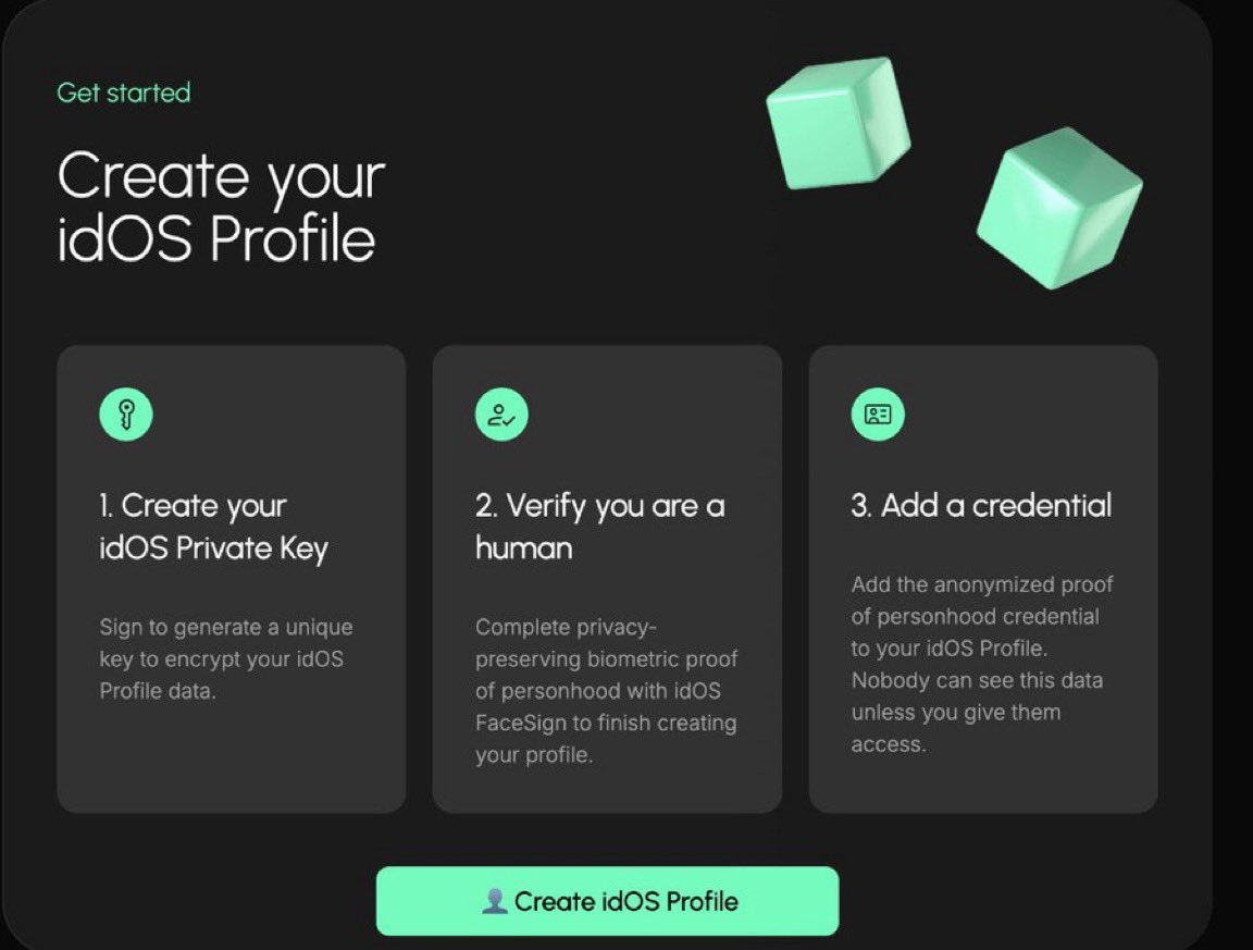 Decentralpapi's tweet image. You don’t own your login.
Every platform holds your identity hostage. One ban and you’re gone. One breach you’re exposed.
The internet wasn’t designed to protect you. It was designed to move packets.
@idOS_network fixes this:
→ Private key, your identity
→ Biometric proof,…