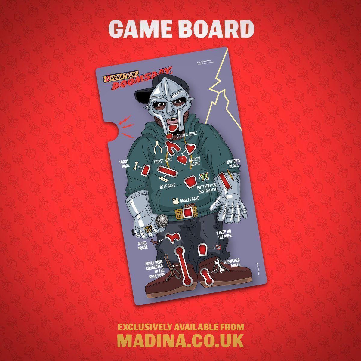 madina_design's tweet photo. SOLD OUT! The Operation Doomsday LIMITED EDITION Art Collectible Board Game. ORDER HERE https://t.co/z1Bby605cG
.
.
.
#mfdoom #operationdoomsday #mfdoomart #mfdoomforever #vaudeville #villain #kmd #madvillain #madvillainy #mmfood #viktorvaughn https://t.co/kI6ZFUBDbV