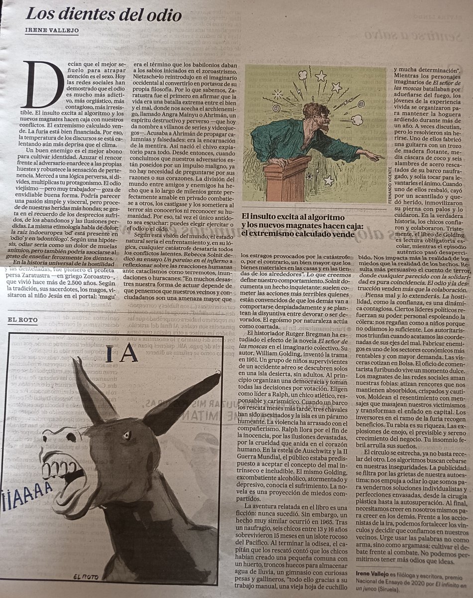 EnriqueLha's tweet photo. No he podido leerlo hasta hoy,podría escribir folios alabando este artículo de @irenevalmore ,pero sería imposible aportar algo interesante a esta maravilla.
Léanlo,léanlo las veces que sea necesario,les ayudará a apartarse de la maquina del odio que enriquece a unos pocos👇 https://t.co/h1pmKAjkNn