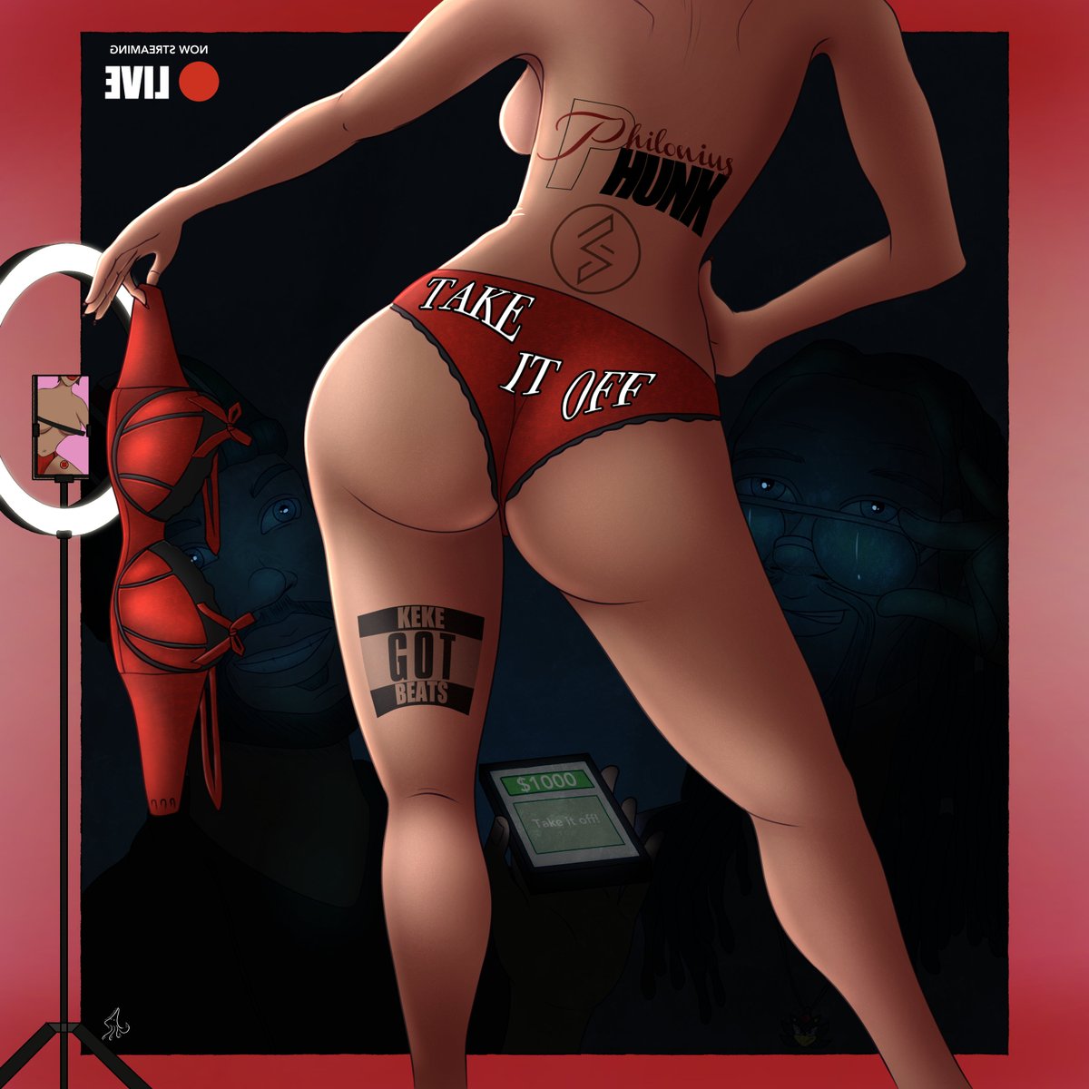 PhiloniusPhunk's tweet photo. Happy Hump Day, Pholks!🔥🎶🔥"Take It Off" is out now on all platforms! Have a naughty day! 😏🍑 https://t.co/yJHSAWl1Yw