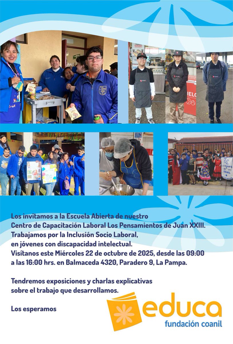 CoanilLS's tweet photo. Hoy todos invitados a nuestra #EscuelaAbierta2025 en #Coanil #LaSerena desde las 9 a 16 hrs tendremos exposiciones de nuestro trabajo y varias sorpresas para colegios , empresas y la comunidad que nos visite✌️😜 https://t.co/6Gezi83Dnk