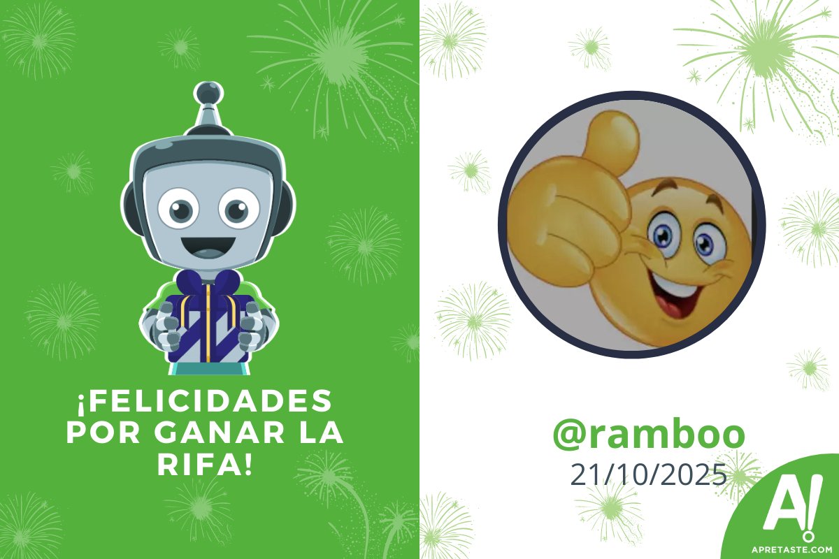 Muchas felicidades a <a href="/ramboo/">ramboo</a> por ganar la rifa de #Apretaste del 21 de octubre. Revisa los demás ganadores. bit.ly/46QMlC9