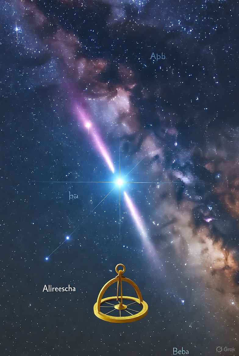 studyguides's tweet image. Alrescha is formally designated as Alpha Piscium. In the Bayer designation system, stars are often labeled with Greek letters followed by the name of their constellation. The letter 'Alpha' typically denotes the brightest star in a constellation, but this is not always the case,…