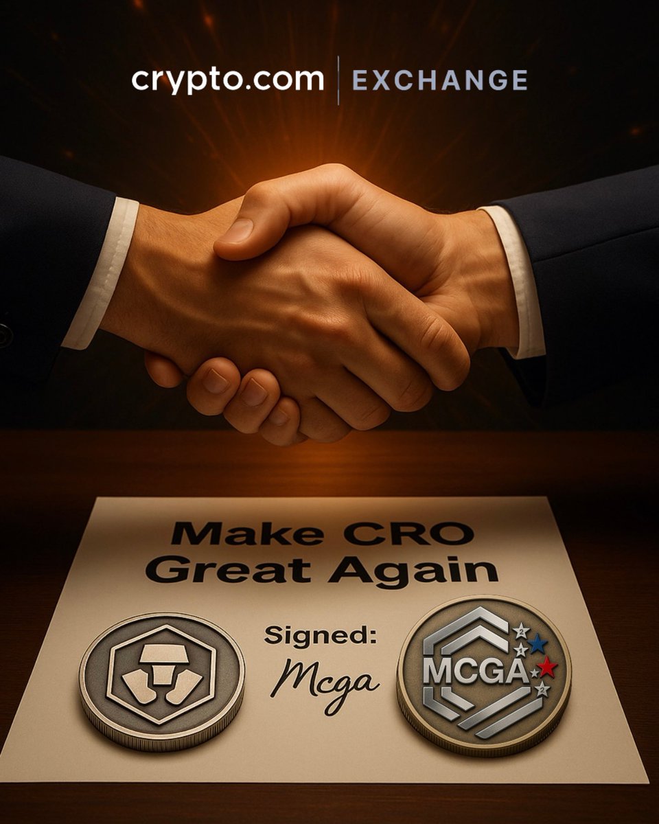 🚨BREAKING: <a href="/212MCGA/">MCGA</a> has officially collaborated with <a href="/Cryptocom_Exch/">Crypto.com Exchange</a>.

Becoming the first-ever Cronos Chain project to secure an official affiliate partnership with #Cryptocom 💎🤝

Use code “mcga” when you sign up to get 20% fee cashback! 

#CRO #MCGA $CRO $MCGA