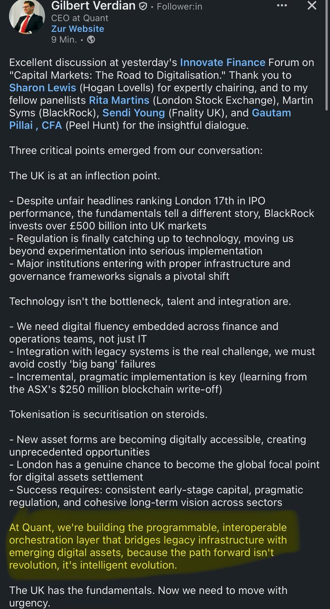 $QNT 
We Are so ahead. 
The Single greatest asset of this Time 👏🏻