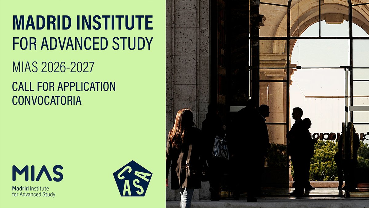 📣 El MIAS, Instituto de Estudios Avanzados cotutelado por la Casa de Velázquez y la <a href="/UAM_Madrid/">UAM Autónoma Madrid</a>, lanza su #convocatoria anual. Dirigida a investigadores internacionales, da lugar a estancias de entre 3 meses a 3 años.

📅 Candidaturas hasta el 28/11/25
🔗 casadevelazquez.org/es/novedad/con…