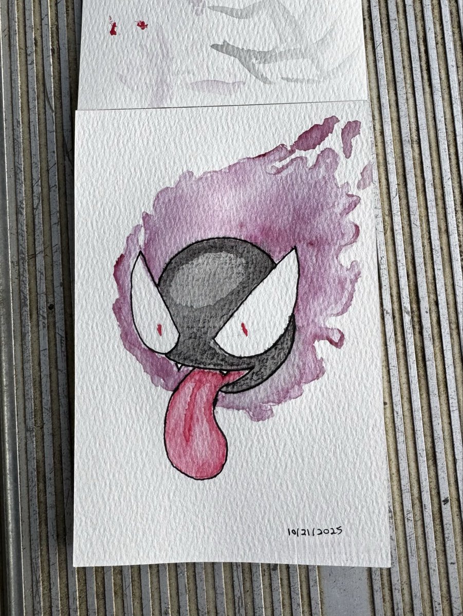 HyperPixieGames's tweet image. Played around with watercolors while I was sitting up at a local park 👻 #Pokemon