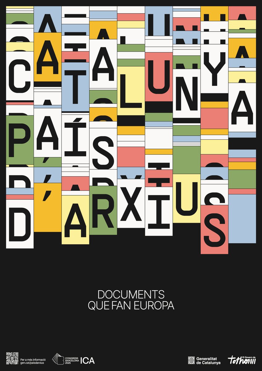 🗂 Més de 2.000 professionals de 110 països participaran al Congrés Internacional d’Arxius - ICA Barcelona 2025.

Amb motiu del congrés, presentem el projecte 'Catalunya país d’arxius, documents que fan Europa' amb 150 activitats i un nou web interactiu.

gen.cat/4nfRPxa