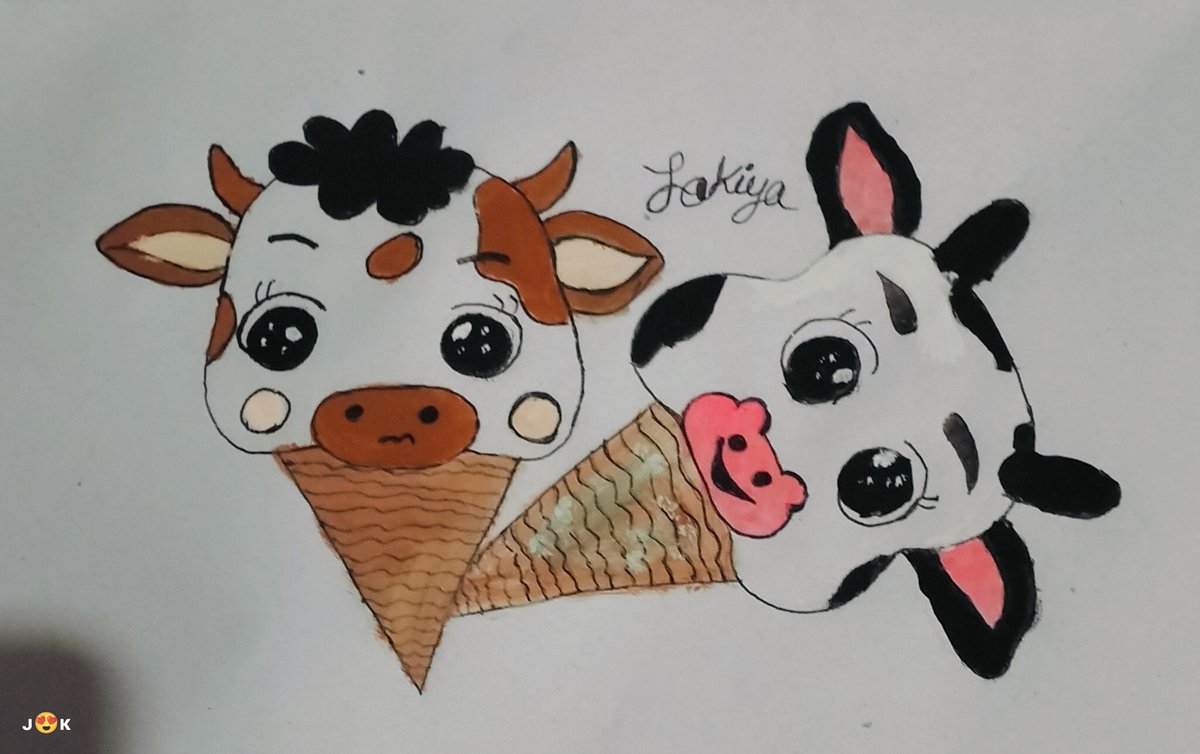 jakiya3012's tweet photo. Double scoop of cuteness — 100% dairy, 0% worries 🐄🍦😜
#CuteArt #FunnyDrawing #MooVibes #jaKiya #CreativeDrawing #CowHumor #FunnyArt #CowDrawing #IceCreamVibes #CreativeMood #ArtVibes #HappyMood https://t.co/nuWLxhtVgs