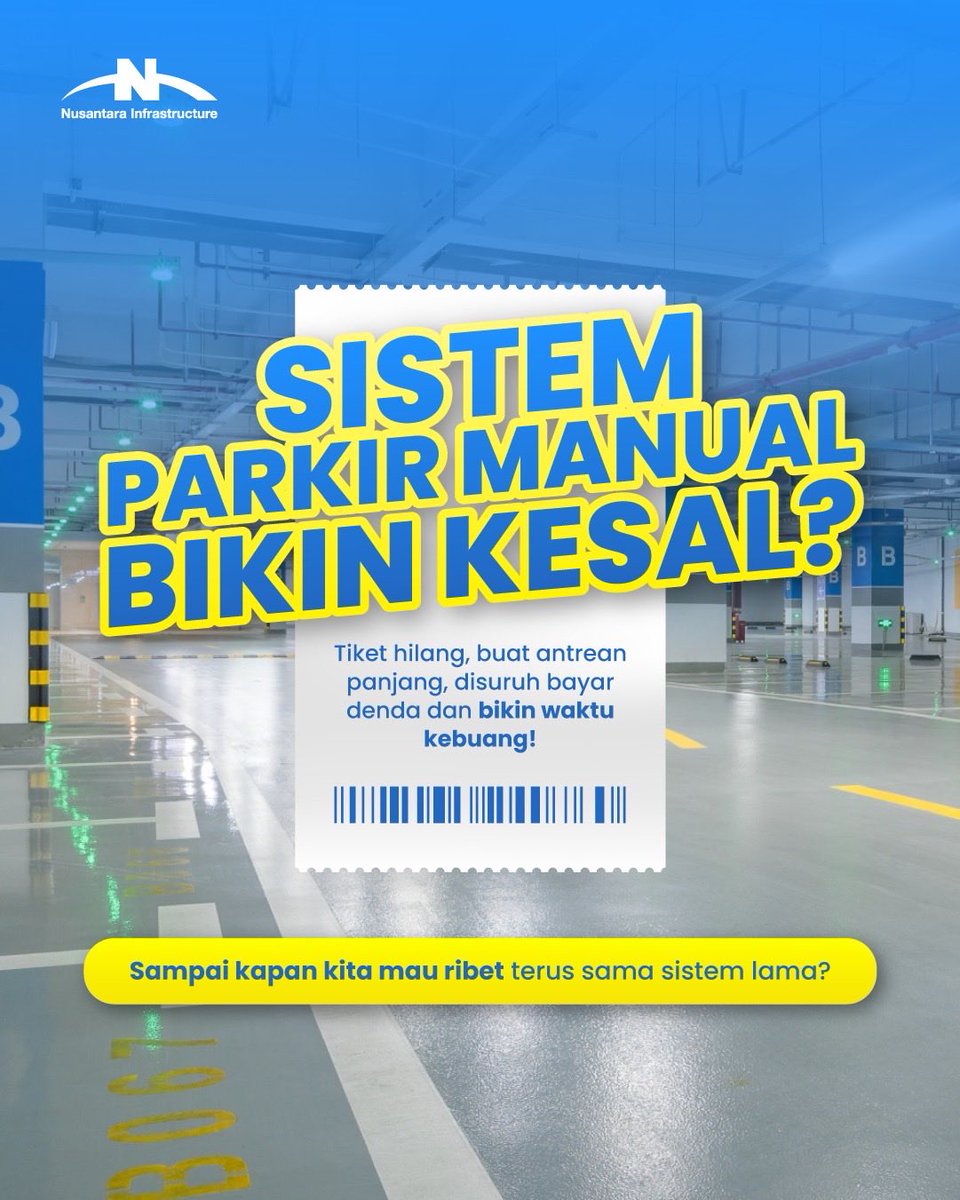 NusantaraInfra's tweet image. Masih ribet parkir pakai sistem lama?🧐
Saatnya beralih ke sistem parkir digital biar ga buat pengguna parkir kesal!
#NusantaraInfrastructure #InfrastructureDevelopment #OttoParking