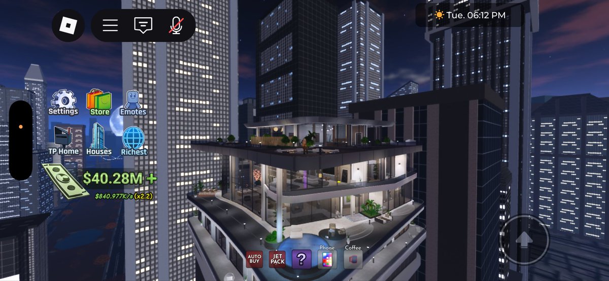 Just Built The New Penthouse In Penthouse Tycoon On Roblox