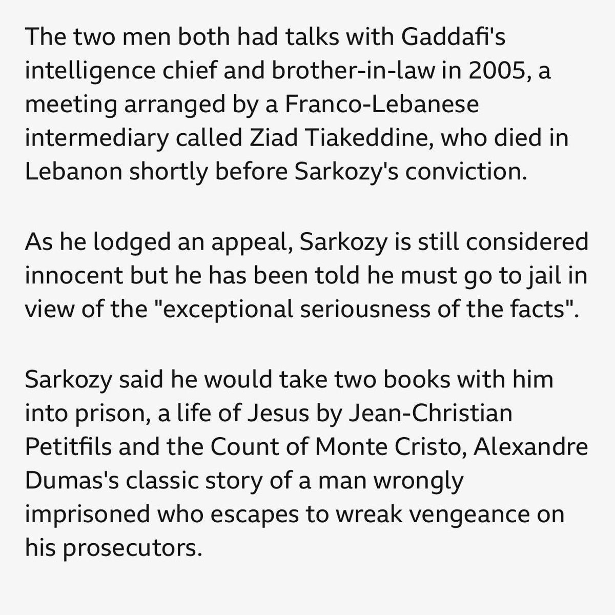 you kind of have to respect choosing one of the two books you’re taking to jail with you for five years as a bit