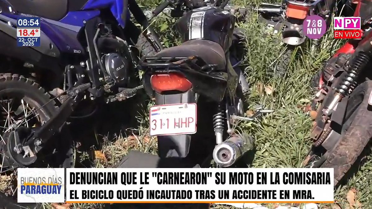 wilianDominguez's tweet image. LE ROBARON EN LA COMISARÍA
▪️Denuncia que le carnearon la moto en la comisaría 10ma de Mariano Roque Alonso.
▪️La motocicleta había quedado depositada en la sede policial tras un accidente de tránsito.
▪️Cuando la víctima acudió a la comisaría para retirarla, se encontró con…