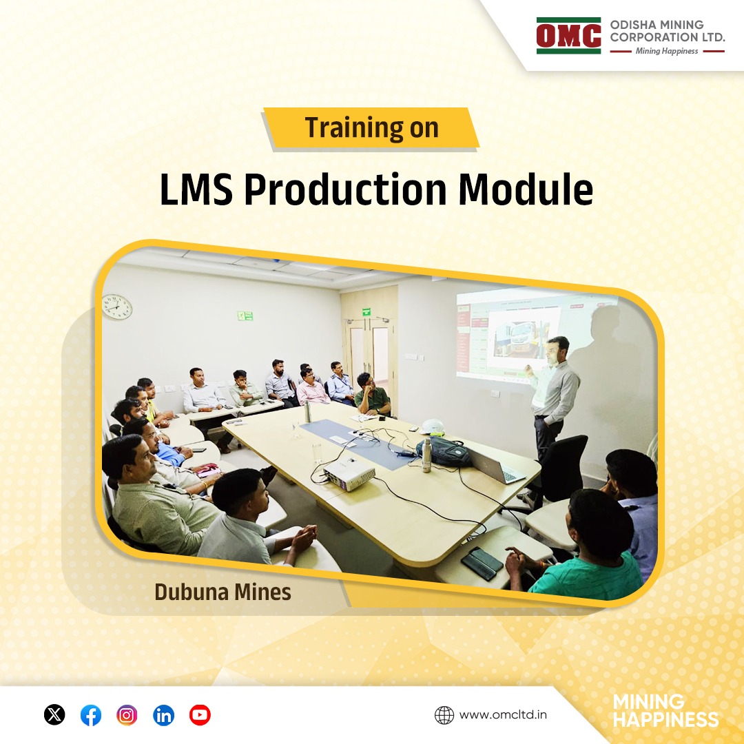 odisha_mining's tweet photo. A User Training on #LMS_Production Module was conducted at OMC’s #Dubuna_Mines. This training aims to enhance operational efficiency, streamline processes & ensure improved #productivity through better management of the #production weighbridge system.
#LogisticsManagementSystem https://t.co/lyoacevae9
