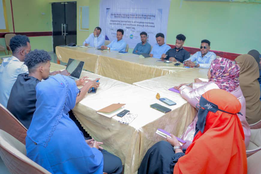 MAP_Puntland's tweet photo. @MAP_Puntland held yesterday a media dialogue in Gardho, reviewing 3 years of progress under the Danwadaag Program with Free Press Unlimited — advancing DRM reporting and journalist safety in #Puntland. https://t.co/kFdAG38ayg