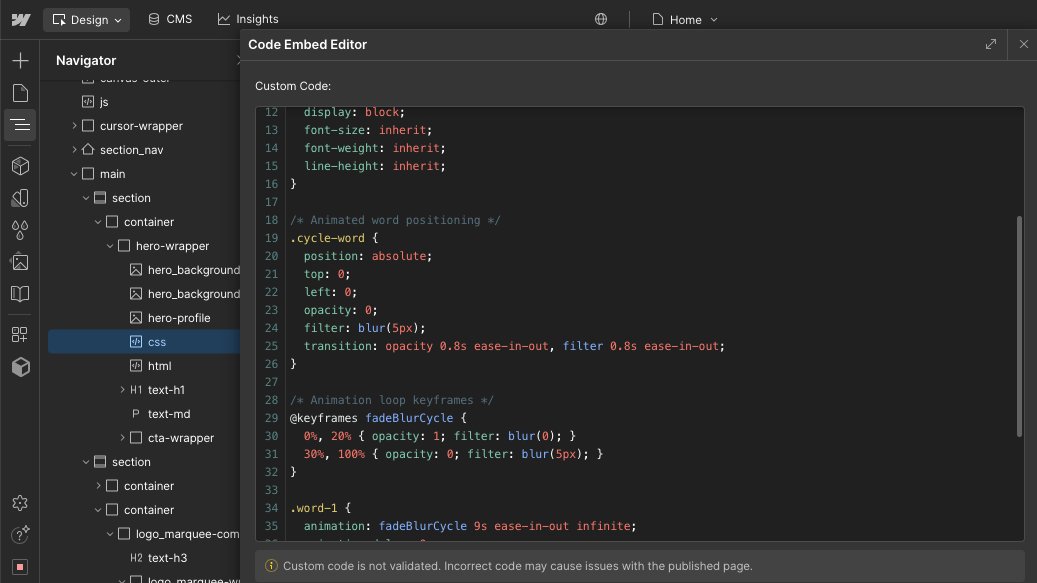 DevNonso's tweet image. Just wrapped another Webflow project, so I'm available to take on new ones, book a call, send a dm lets have a quick chat about your project 🚀
#Webflow #WebflowDeveloper #WebflowDeveloper #ClientFirst