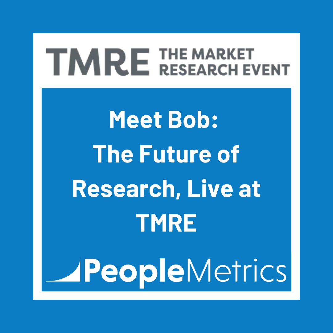 You've seen AI. But you haven't talked to it like this.

This year at #TMRE2025, meet Bob, our custom AI research avatar that thinks in real time, learns your audience, and helps uncover deeper human insight faster than ever.

Swing by Booth #724 to interact with him live. Ask