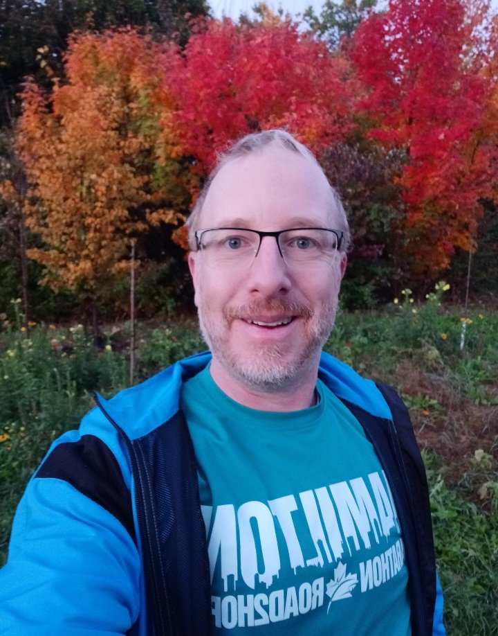 A 2.5k #run. My legs were feeling sore, but I saw the beautiful fall colours.