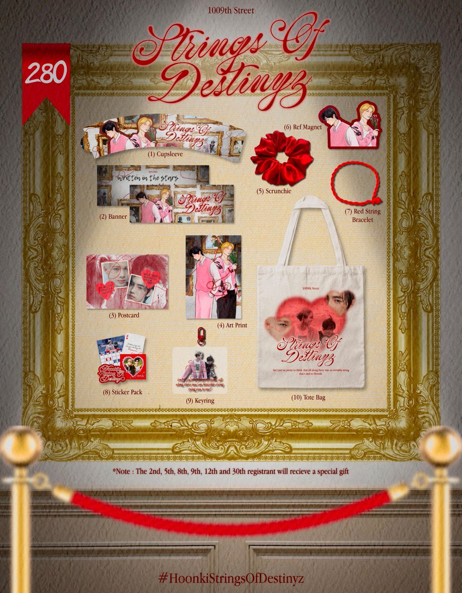 1009thstreet's tweet image. ⋆˚࿔ ✩ 𝒮𝓉𝓇𝒾𝓃𝑔𝓈 ℴ𝒻 𝒟ℯ𝓈𝓉𝒾𝓃𝓎𝓏 ˚࿔ ೀ
— your seat awaits 🌟

Registration 𝐎𝐏𝐄𝐍 till the 𝟐𝟓𝐭𝐡!! 💌

🗓️ 12.14.25  |  1-4pm
📍 HYST Café

Lots of prizes to come, so run 🫣 don't walk! See you on the 14th!

🔗 : tinyurl.com/StringsOfDesti…

#HoonkiStringsOfDestinyz