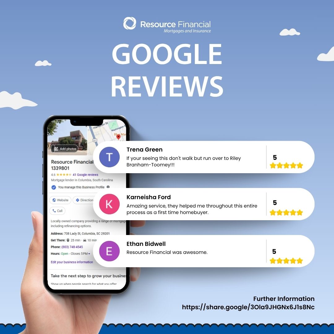 ResourceFS's tweet image. It’s National Leave a Review Day!
If Resource Financial has helped you achieve your homeownership goals, we’d love to hear from you!

 Leave us a quick Google review here: ow.ly/PAXR50Xf8Sh

#LeaveAReviewDay #ResourceFinancial