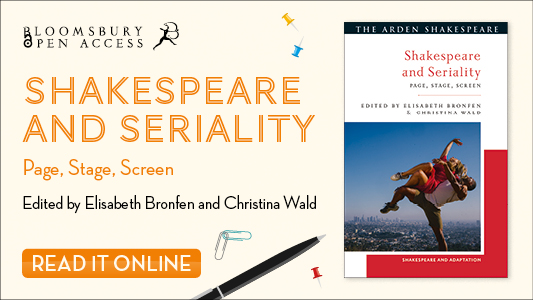 Encompassing genres, media &amp; art forms across a broad historical scope, 'Shakespeare and Seriality' identifies central strategies of serialization in Shakespeare's plays &amp; their adaptations.

Available to read open access on Bloomsbury Collections: bit.ly/3IYOMLU
#OAWeek