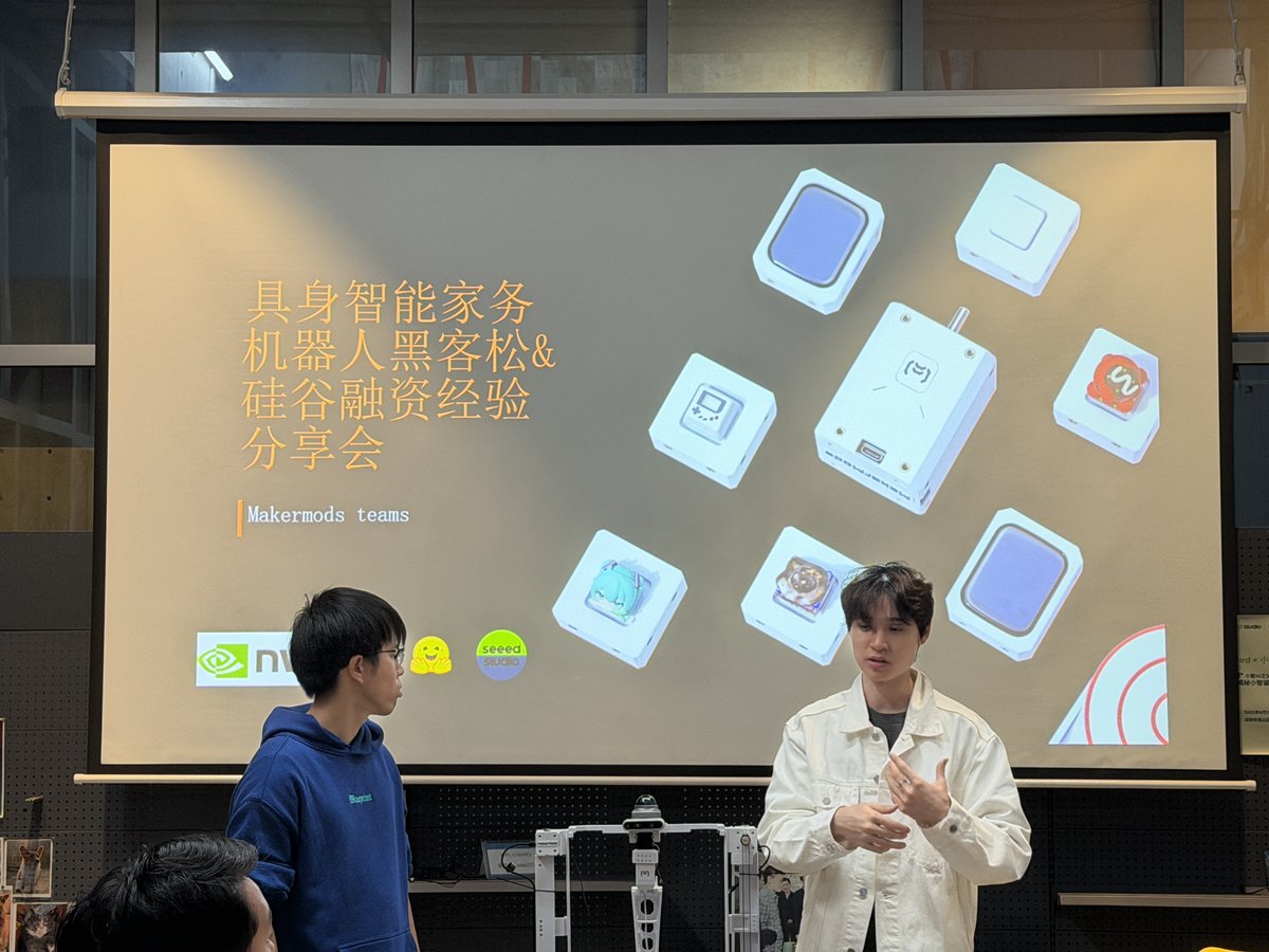 chaihuomaker's tweet image. Chaiho Wednesday Tech Night was a blast! Packed with insights: Ryan, Isaac &amp;amp; Qi Liu shared Silicon Valley funding, frontier VLA models &amp;amp; award-winning hackathon stories. Big thanks to all the developers &amp;amp; entrepreneurs!

#EmbodiedAI #VentureCapital #Hackathon #ShenzhenTech