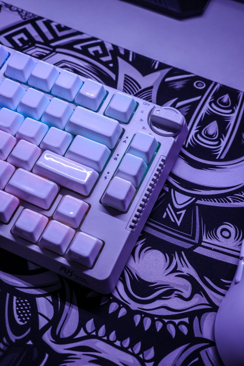 ZynergyGames's tweet photo. Cerakey V2 Ceramic Keycaps~ 🥹🤍💜✨ #cerakey #ceramickeycap #keycap #desksetup https://t.co/RoMoZGoDiY