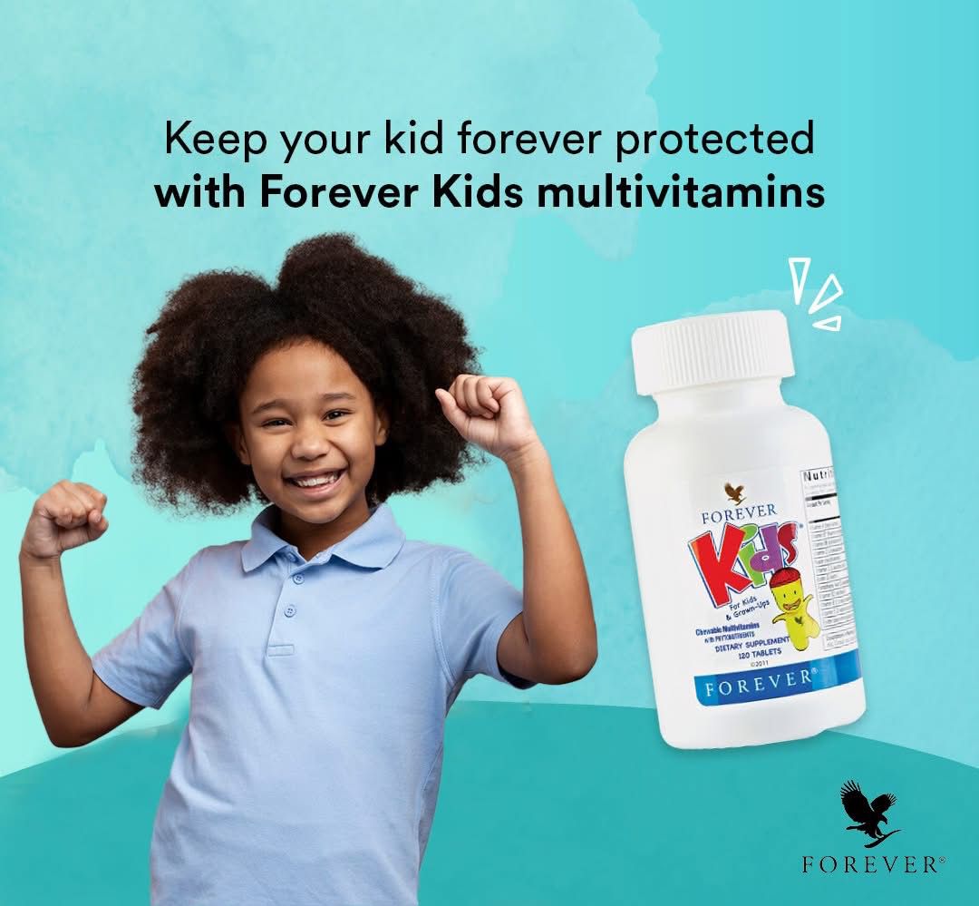 temiola15's tweet photo. Help your little ones get the nutrition they need. Forever Kids® is a great-tasting grape flavoured multivitamin. It provides kids, ages two and older, with all the vital vitamins, minerals and phytonutrients essential for growing bodies.

#KidsHealth #ForeverKids #multivitamins https://t.co/c91Hp7Z9bE