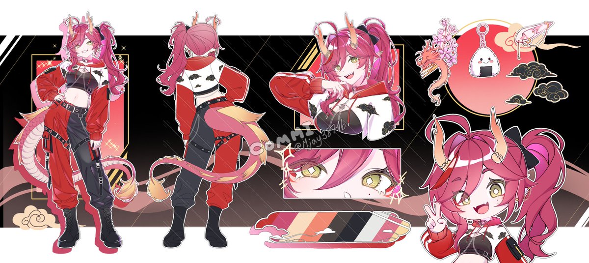 mjay38746's tweet image. Ref sheet commi for @airinfiinity ✨

#Referencesheet #digitalart #OC