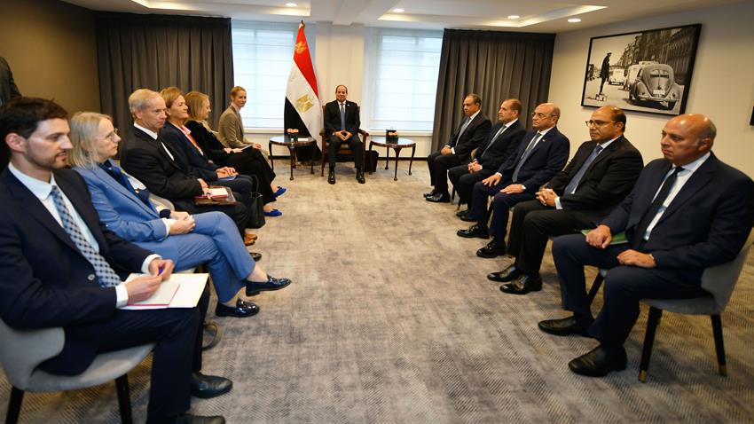 السيسي يستقبل الممثلة العليا للاتحاد الأوروبي للشؤون الخارجية والسياسة الأمنية (الرئاسة المصرية)