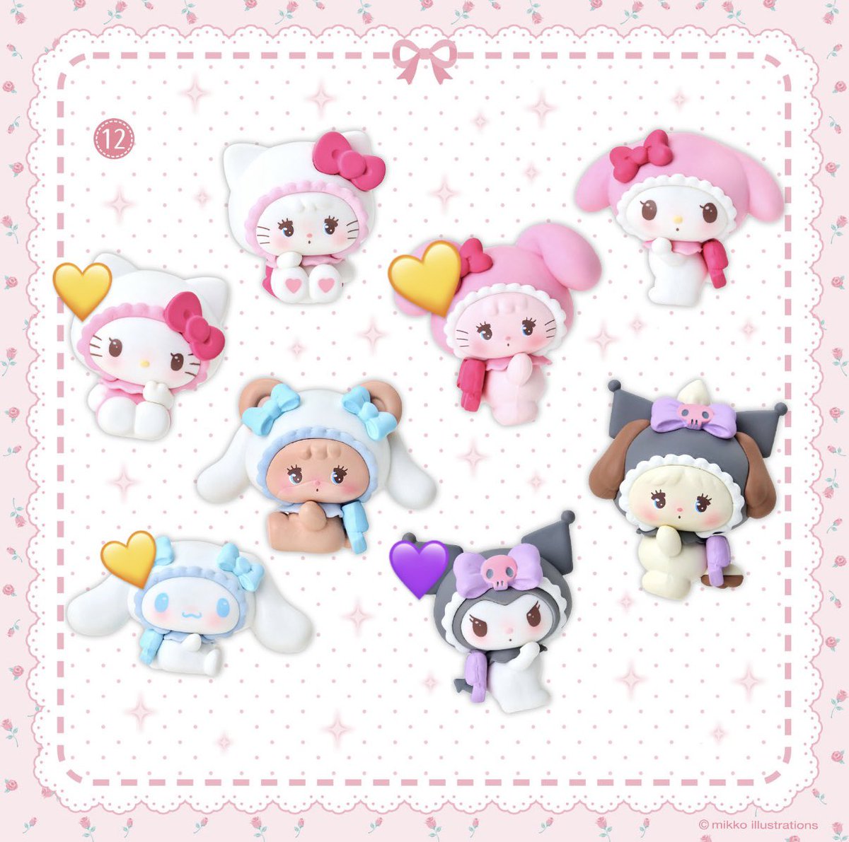 mi___zzz10's tweet photo. mikko サンリオ シークレットマスコット 交換 

【譲】💛 シナモン キティ キャミー

【求】💜クロミ

多摩センター、ピューロ、都内手渡し優先
クロミ決まり次第定価でお譲りします
お気軽にお声がけください🤲 https://t.co/s2AEGxQBZi