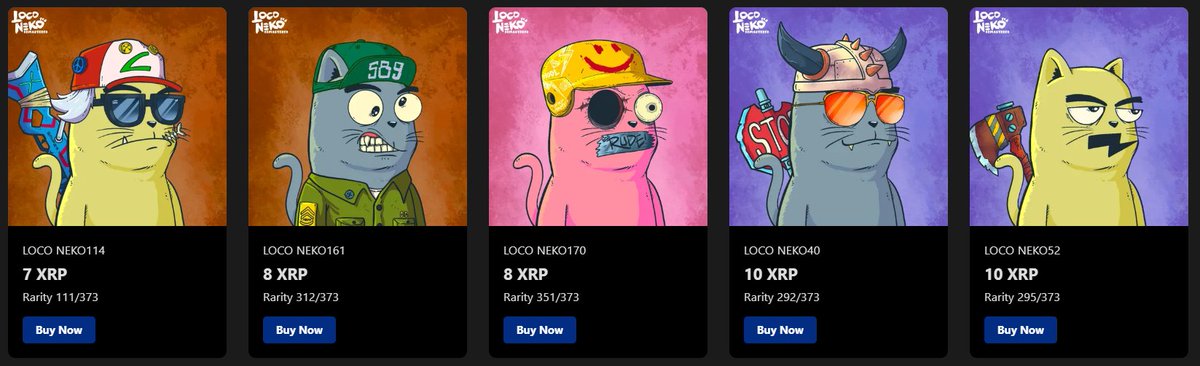 LocoNeko1's tweet image. Gm gm XRP fam.
We got some cool Nekos on the floor.
It&apos;s the best time to grab some Nekos.

#XRP #xrphasnft