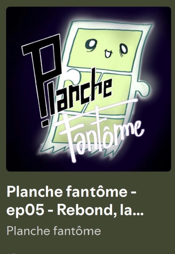 Nouvel épisode de Planche Fantôme, on y parle de plein de truc mais notamment de comment repartir après un  "échec"
spotify.link/1r4fsDXKFXb
Comme d'hab, pour soutenir n'hésitez pas à liker, commenter partager ! Merci !