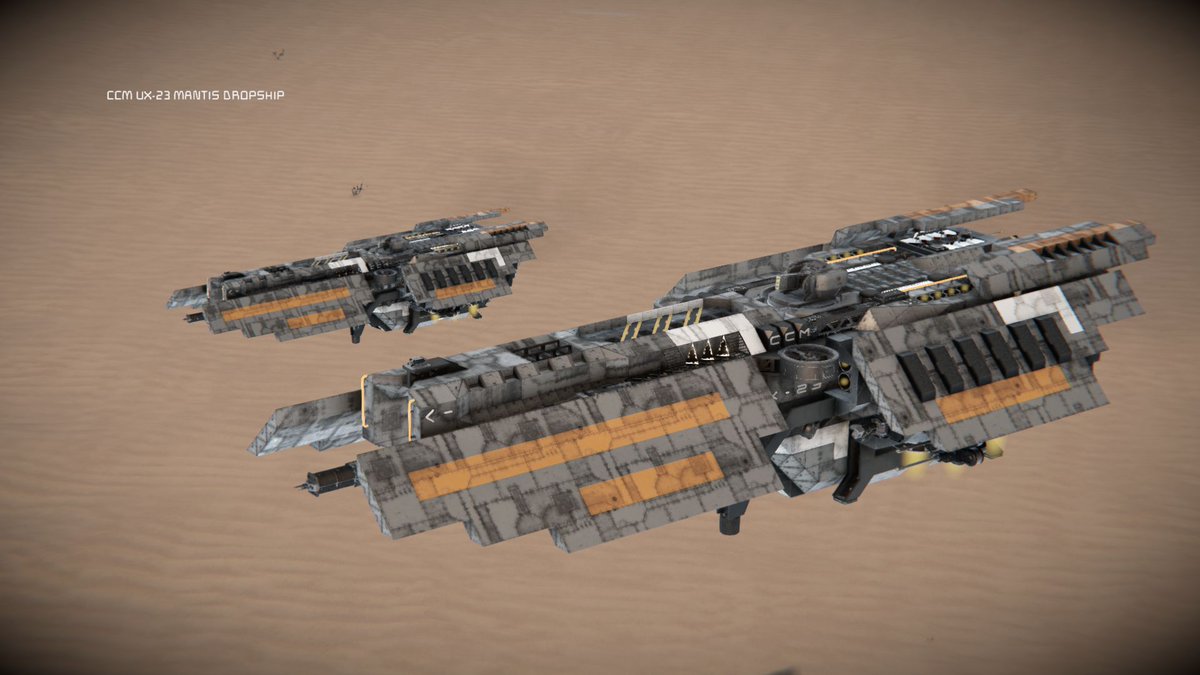 SpaceEngineersG's tweet image. CCM UX-23 MANTIS DROPSHIP by SgtWispy

➡️ mod.io/g/spaceenginee…

#SpaceEngineers #SteamWorkshop #NeedToCreate