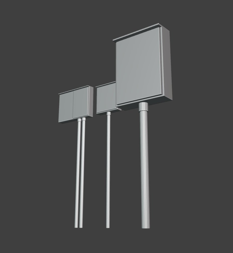 BitByteBytes's tweet image. daily whitebox #91
electrical boxes
#dailywhitebox
#lowpoly #indiedev #gamedev #b3d
#3dmodeling #blender #gameart #3dart
